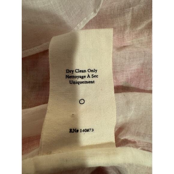 LoveShackFancy Safiya Cotton Silk Blend Swaying Coral Pink Mini Dress Medium - Picture 10 of 10